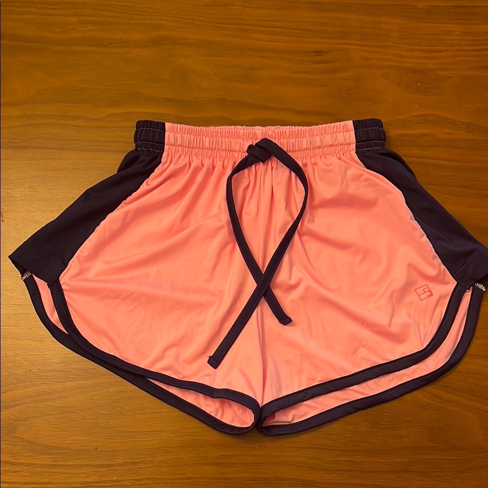 SET Active Pink and Black Athletic Shorts
